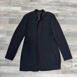 Elie Tahari  black long length front hook blazer suit jacket womens small J38 Photo 0