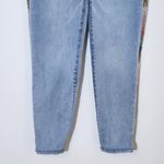 Knox Rose Boho Skinny Jeans with Multicolor Embroidered Stripes Size 2 Photo 4