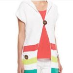 NWOT White Hoodie Sweater Knit Top White Photo 1