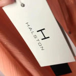 H by Halston - NEW WITH TAG HALSTON WO SZ 4 PEACH RUFFLED OPEN BACK DRESS Photo 10