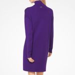 Michael Michael Kors Cashmere Blend Turtleneck Long Sleeve Sweater Dress XXS Purple Photo 1