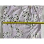 AQUA  Floral Mini Dress Sweetheart Neckline Ruffle Hem Lilac‎ White XL Photo 6