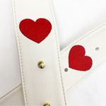 Clover Bolsos Lia Auxiliary Crossbody Bag Guitar Strap: Embroidered Red Hearts Photo 11
