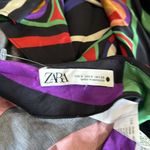ZARA NWOT MULTICOLORED SILKY BLOGGERS FAV MIDI SKIRT Photo 4