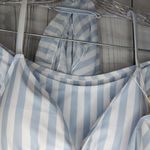 Jimmi Striped Blue and White Bikini Set With Wrap And Hair Tie Size M NWT Size M Photo 3