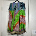 aseesa Women’s Boho Style Ethnic Patchwork Dress Rhinestone/Eyelet Embroidery M Multiple Size M Photo 2