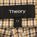 Theory Alettah Ainsley Check Cropped Pants Photo 1