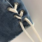 NYDJ ‎ Sheri Slim Ankle Jean with Laced Side Slits Size 14 Photo 2