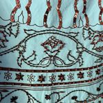 Anthropologie Basil And Maude Womens Embellished A Line Skirt Sz 6 Sequin Beads Photo 4