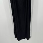 LNA CLOTHING Dress SZ Large Rilynn Rib Racer Black Midi NWT Stretch Cutout Back Photo 9