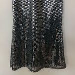Cantata USA Vintage Black & Silver Sequin Mini Party Dress Size M Photo 2