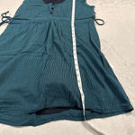 Vans Women's Teal Black Striped Sleeveless Dress M Photo 8
