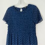 Madewell  Georgette Smock Top Mini Dress in Polka Dot Size XS Photo 2