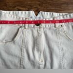 Sabina Musayev McKenna Mini Skirt High Rise Denim White Women’s Size S Photo 3
