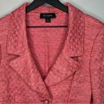 St. John  Pink Wool Linen Blend Suit Jacket Size 14 Photo 2