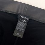 Bebe  Black Leatherette Leggings in Size XS Photo 2