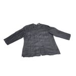 Laura Ashley  Button TOP 3/4 Sleeve BLACK Linen Size MP Photo 6