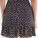 Urban Outfitters Ivory Polka Dots Tie-Front Ruffle Rara Mini Skirt Photo 2