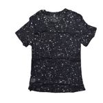 NWT Black/Silver Sparkly Sheer Mesh Star Tee Concert Rave Top Photo 6