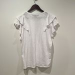 Veronica Beard NWOT Veronica Beard Bea Short Sleeve Ruffle Tee - Size XL Photo 5
