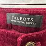 Talbots  Women Burgundy Corduroy Jeggings Sz 8 Classic Five Pocket Preppy Capsule Photo 3