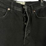 We The Free Free People SZ 27 Jeans Super Wide Leg Button-Fly Hi-Rise Black  Photo 2