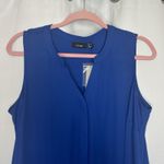 Apt. 9  Women's Sleeveless Size‎ 0X Royal Blue Sleeveless Chiffon Blouse Flowy Photo 1