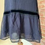 BCBGMAXAZRIA Silk Navy Halter Dress 2 NWOT Photo 2