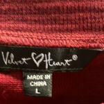 Velvet Heart  burgundy long sleeve t-shirt NWT Photo 4