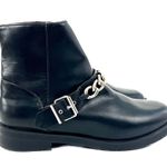 ZARA Chain Black Booties - Size 37 / 6.5 Photo 2