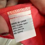 Talbots Salmon Coral Linen Blend Lightweight Blazer Jacket Plus Size 20 Photo 8