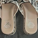 Vince Camuto Cream and Black Slide Sandals Photo 6