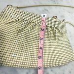 Vintage Mesh Evening Bag Clutch Purse Metal Chainmail Party Handbag Tan Photo 5