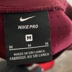 Nike  Pro Cropped Wine Red Sweatshirt SIZE M Photo 4