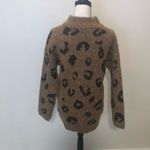 Universal Threads Universal Thread Women's XS Mock Turtleneck Tunic Pullover Sweater Leopard Photo 6