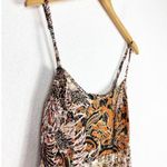 Free People Forever Yours Smocked Slip Maxi Dress Small Brown Black Floral Boho Photo 6