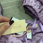 Anthropologie HUTCH x  Wren Mini Dress Lilac Ruched Pastel Dress Photo 6