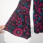 & Other Stories Black Floral Wide Sleeve Paris Atelier Blouse Size 4 Photo 3