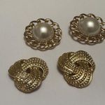 Lot Of 2 Pairs Gold Tone Shoe Clips Photo 5