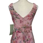 R & M Richards Sleeveless Floral Evening Gown Dress Women’s Size 6 Peach Coral Pink Photo 7