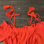 Moon River Anthropologie  Lela Jumpsuit PXS NWT Red Wide Leg Cottagecore Boho Photo 7