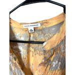 Banana Republic 100% silk pleated detail button front short sleeve Sz M Photo 4