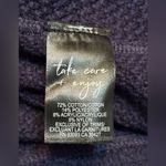 Nic+Zoe  Ribbon Trim Fringe Mix Knit Blazer Women's Dark Indigo Long Sleeve NWOT Photo 6