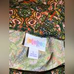 LuLaRoe  Azure Green Pink Floral Skirt Photo 5