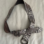 Anthropologie 🔥 Genuine Leather Snakeskin Fringe Belt – M/L – Rare Style! 🔥 Photo 0