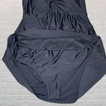 Old Navy Maternity Halter Swimsuit Dress Womens MED Jet Black One Piece Vacation Photo 2