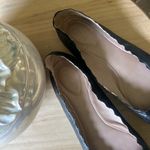 Chloé Chloe Lauren Scalloped Ballet Flats in Black Size 37.5 Photo 2