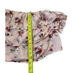 American Eagle  Outfitters Women Size XS Peach Floral Off The Shoulder (7-223P) Photo 4