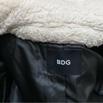 BDG Vegan Faux Leather Chocolate Sherpa Lined Soft Fuzzy Sleeves Moto Jacket Photo 13