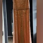 Aiden Mattox blush sequin bridesmaid dress. Pink Size 8 Photo 0